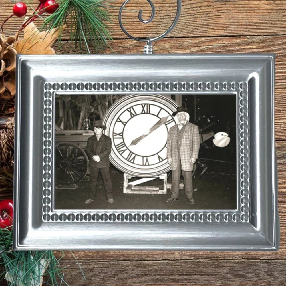 Back To The Futute Marty Mcfly Doc Brown Movie Memorabilia Christmas Ornament